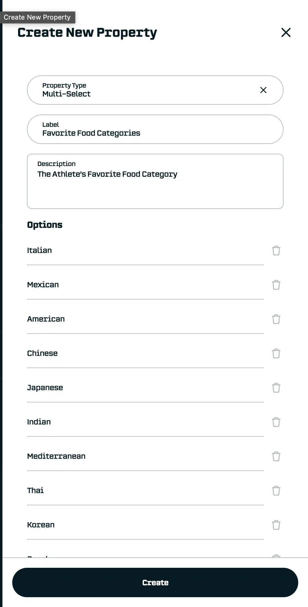 Adding options to Multi-Select property