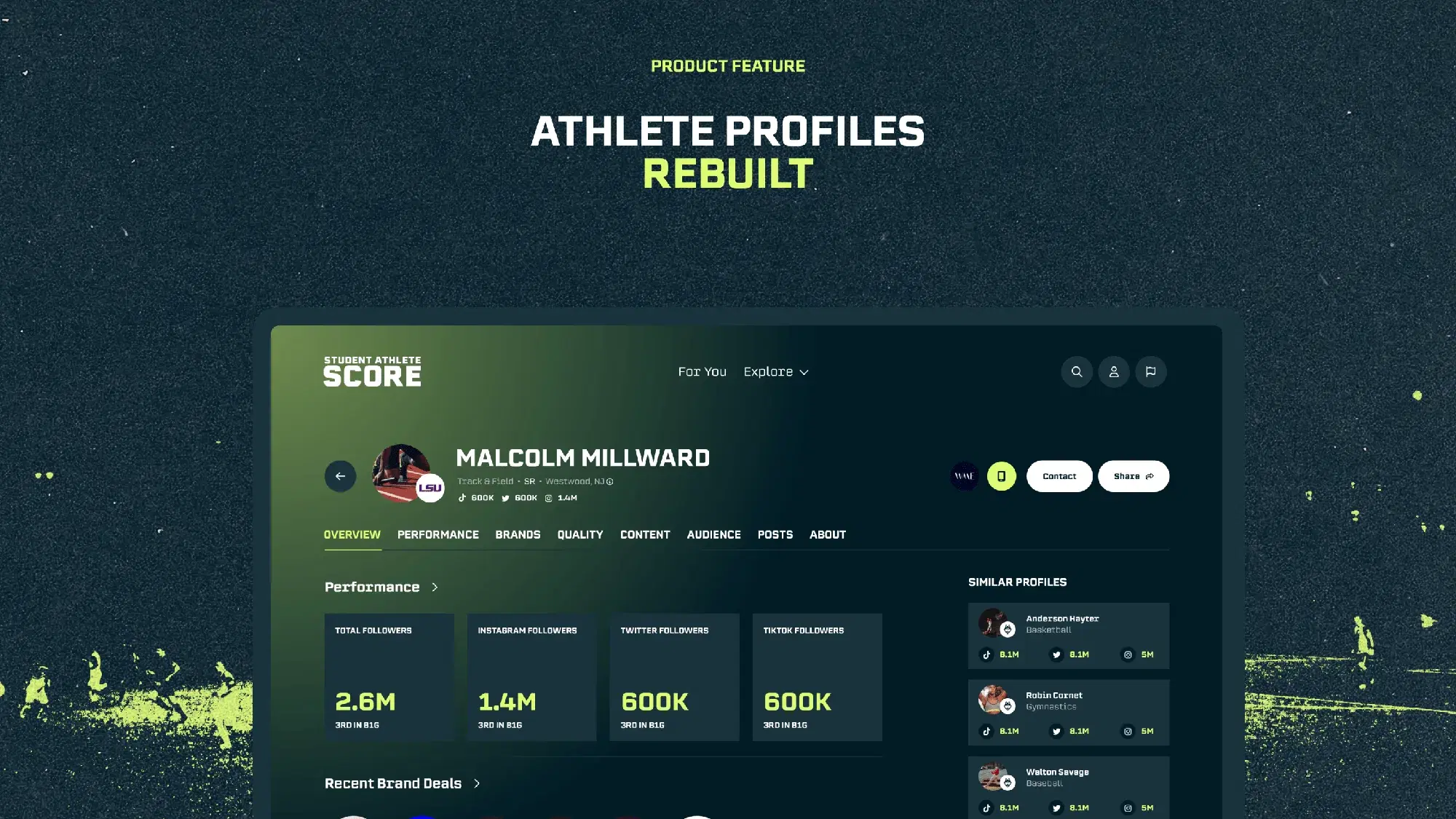 Get Familiar with the New Athlete Profiles